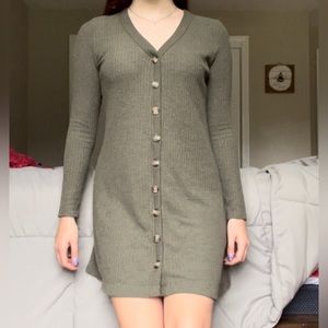 small american eagle army green dress